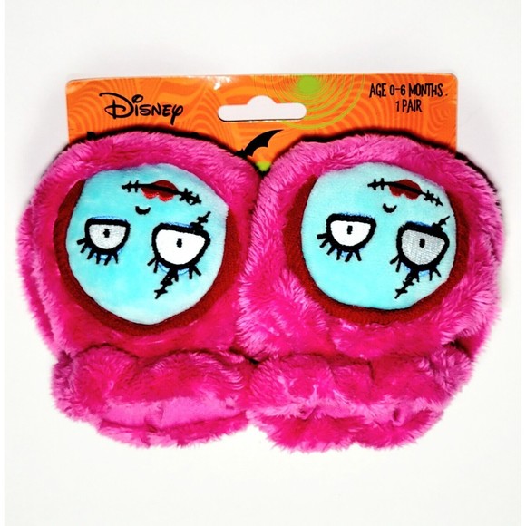 Disney Nightmare Before Christmas Sally Baby Booties 0-6 Months Pink Brand New! - Picture 2 of 6